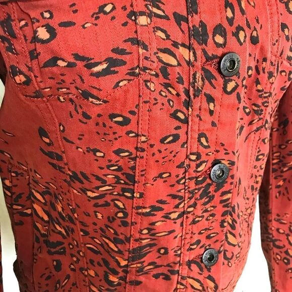 NWT Cute Ella Moss Animal Print Jean Jacket - Picture 5 of 16